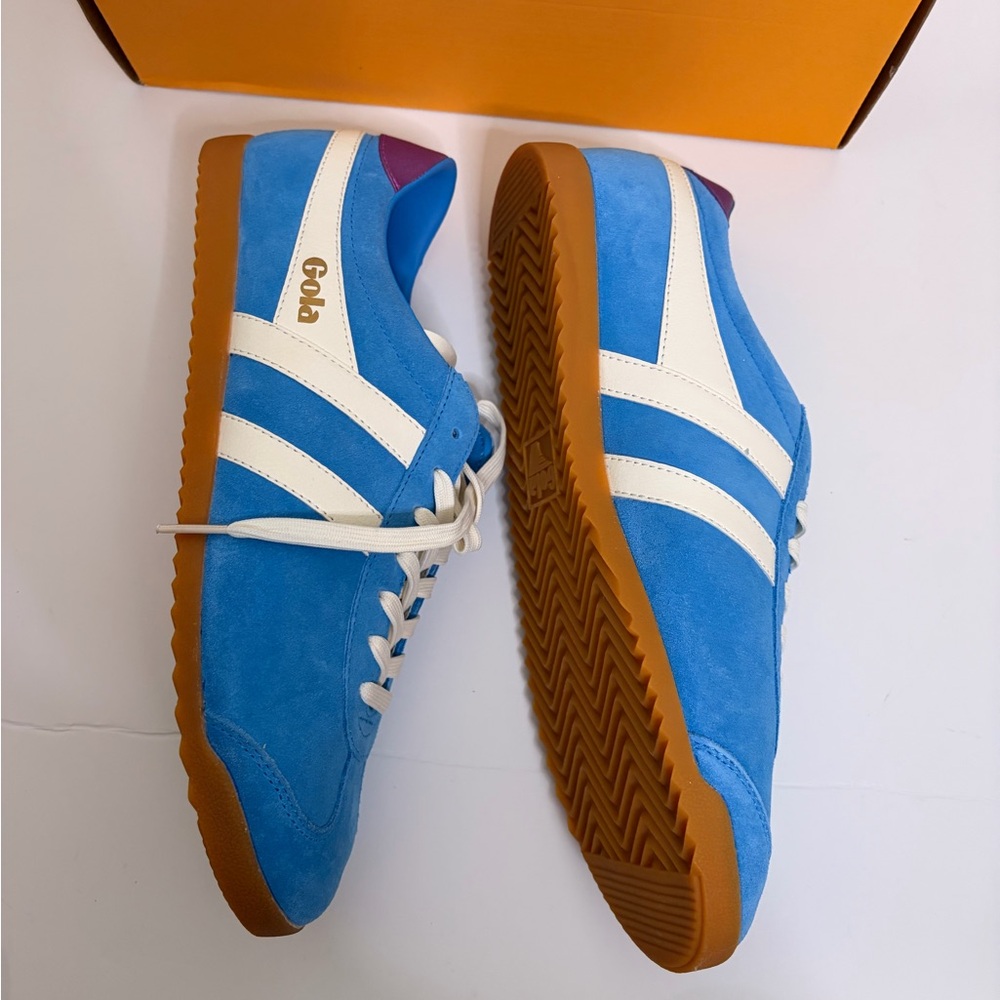 NWT - GOLA RETRO CLASSIC BULLET BLUE SUEDE SNEAKERS 💙👟😍 Size 11 - Picture 6 of 7